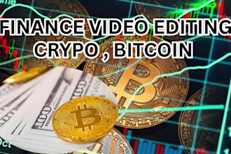edit high quality engaging crypto finance video for your youtube with producer
