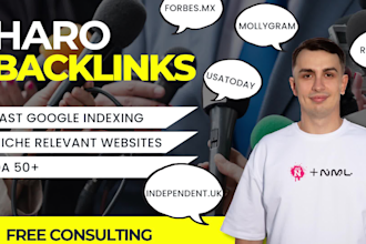 create high DR editorial haro backlinks