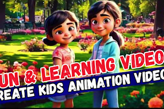 create animated videos for a kids channel youtube
