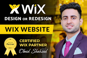 design wix landing page or do wix redesign or wix studio website expert