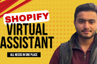 be your ecommerce virtual assistant for shopify VA