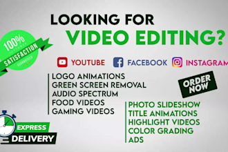 be your video editor for youtube and podcast video editing