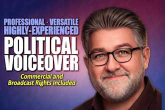 record a professional political campaign or advocacy voice over