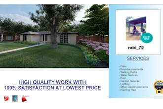 3d landscape, backyards, patios, pool design