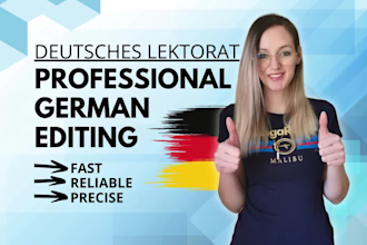 proofread and edit your german text in a lektorat