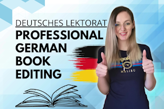 professionally proofread and edit your german book