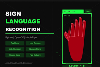 build asl sign language recognition system in python