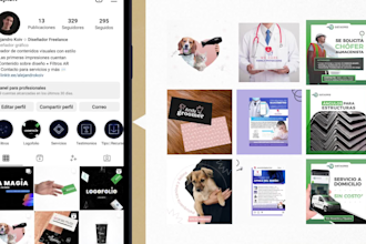 design 10 social media posts for your instagram or facebook