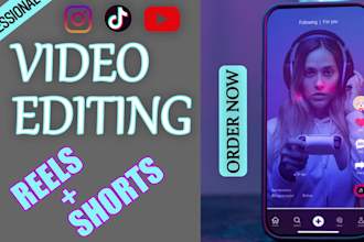 do viral video editing for youtube shorts, instagram reels and tiktok