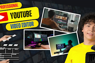 do professional youtube video editing short and podcast video edting