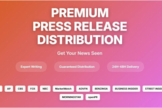 write and distribute a press release to top news sites