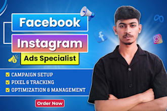run facebook ads and instagram ad campaigns as your meta ads specialist