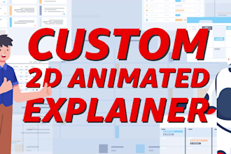 create a 2d custom saas b2b promo explainer video animation