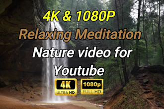 create perfect 4k relaxing music, nature sounds, nature, rain video
