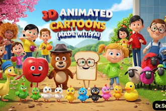 create ai 3d cartoon videos for youtube