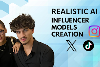 create a gorgeous full ai influencer model for instagram