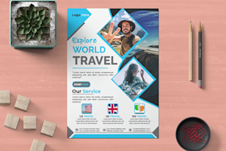 professional corporate business flyer and marketing poster