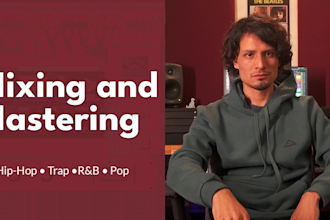 mixing and mastering your hip hop, trap, rnb or pop song