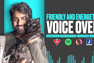 record a commercial american male voice over