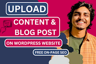 upload your blog posts, articles, and content to drive organic traffic