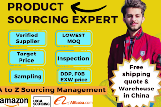 be your product sourcing agent and supplier sourcing from china and alibaba