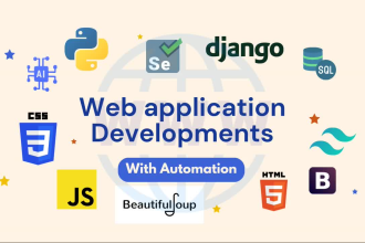 develop python django web applications and tools