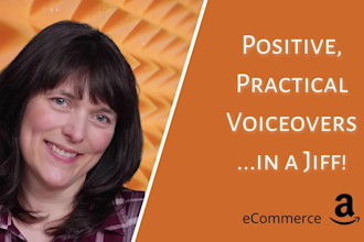 record your shopify ad in a warm female voice