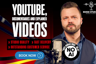 produce a studio quality german male voice over