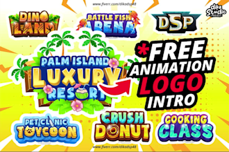 create stunning game logo design for video game, apps, twitch, steam, roblox