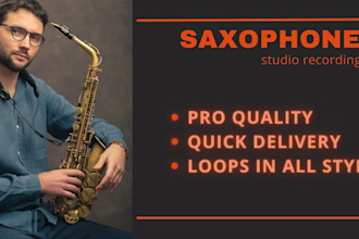 record a sax solo or riff on your loops and beats