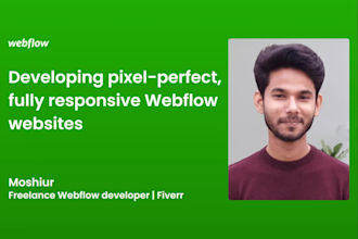 develop your custom website with webflow