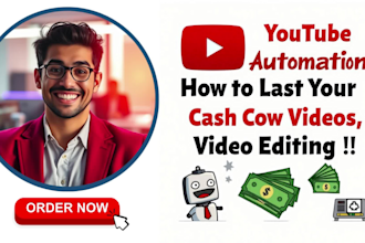 do youtube automation, create cash cow video for your faceless you tube channel
