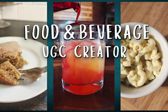create a food and beverage ugc video for you