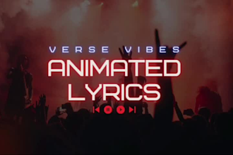 create an animated lyric music video for your songs