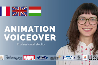 record a female voiceover for your animation today