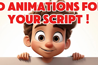 create a 2d animated conversation video from your script