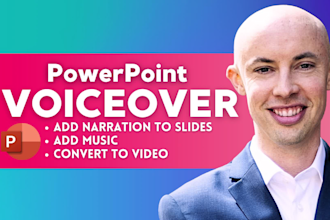 narrate your powerpoint slides voice over, convert to video