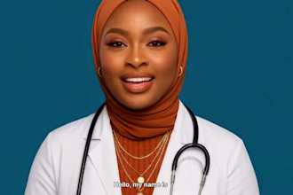 create professional medical and healthcare spokesperson videos