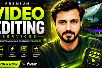 do video editing for youtube, tiktok, podcasts, ai videos