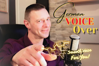 produce a male voiceover with a warm, smooth sound