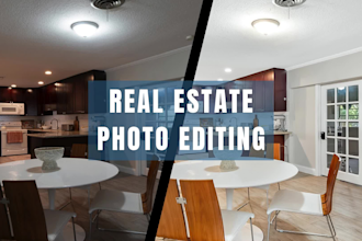 professionally edit real estate photos