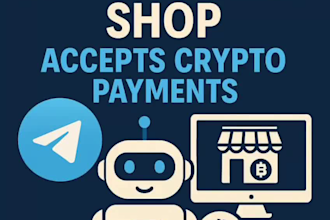 create a telegram bot shop that accepts crypto payments
