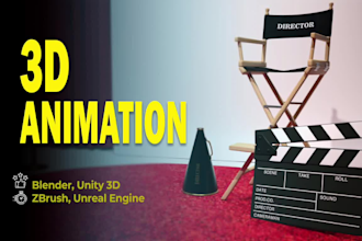 do 3d characters, products and watch animation