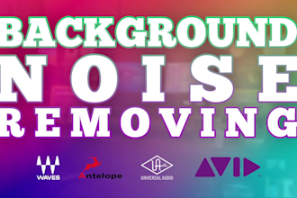 remove background noise and clean up audio