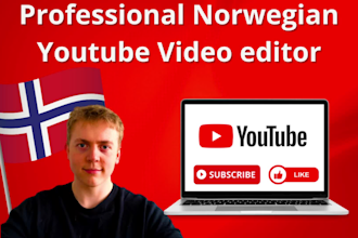 do professional norwegian youtube video editing