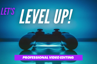 do video editing for youtube gaming videos or gaming montage
