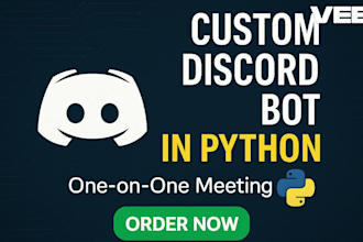 develop professional custom discord bot,automation in python or javascript