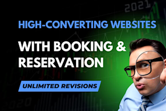 design a booking and reservation wordpress website with elementor pro business