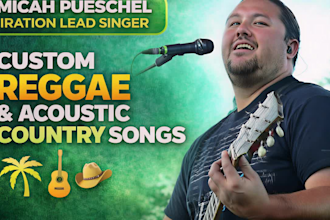 construct and sing a custom reggae acoustic country music