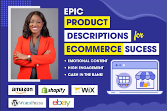 write compelling ecommerce  SEO product descriptions